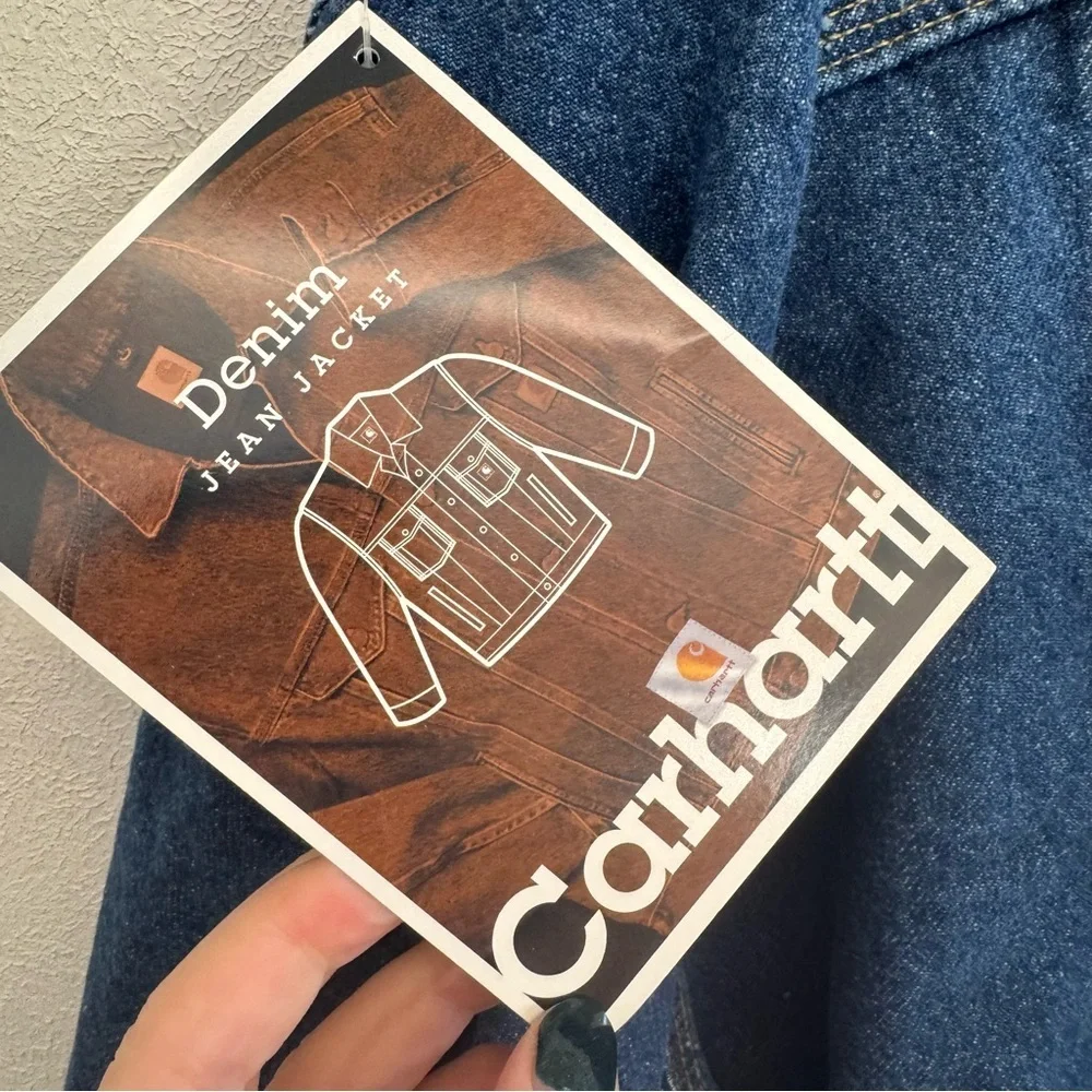 NEW CARHARTT Heavyweight Triple Stitched Denim Jean Jacket Size 4XL